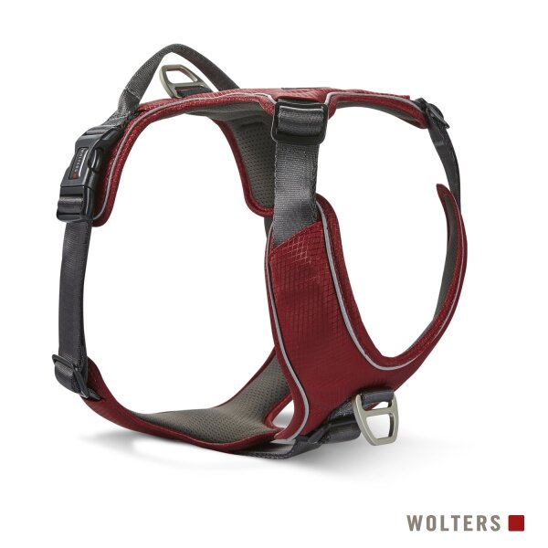 Wolters Geschirr Active Pro Comfort 45 - 52,5 cm rot/anthrazit