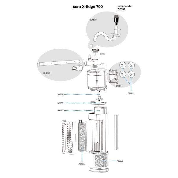 sera X-Edge Eckfilter 700