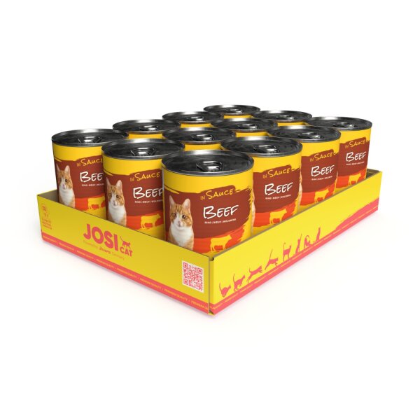 JosiCat Beef in Sauce 12 x 415 g