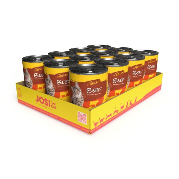 JosiCat Beef in Jelly 12 x 400 g