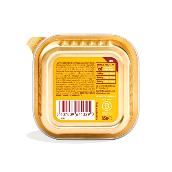 Edgard & Cooper Paté Truthahn und Huhn 85g