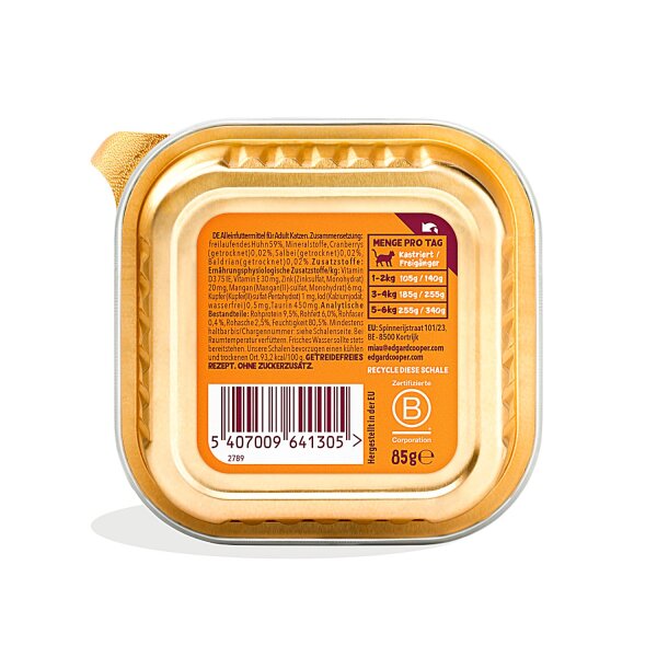 Edgard & Cooper Paté Huhn 85g