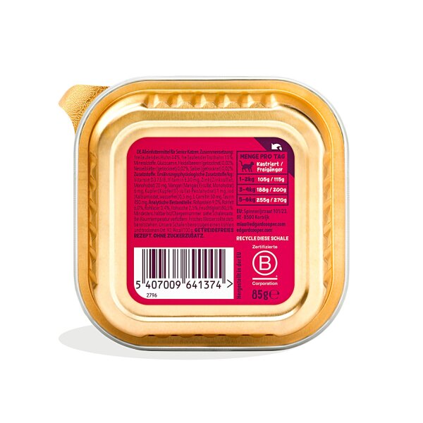 Edgard & Cooper Senior Paté Huhn und Truthahn 85g
