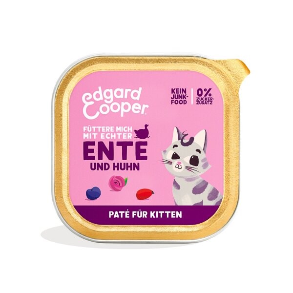 Edgard & Cooper Kitten Paté Ente und Huhn 85g