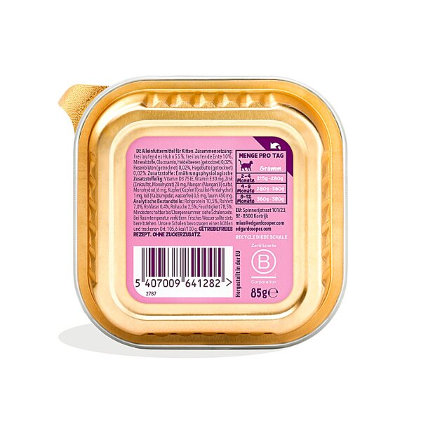 Edgard & Cooper Kitten Paté Ente und Huhn 85g