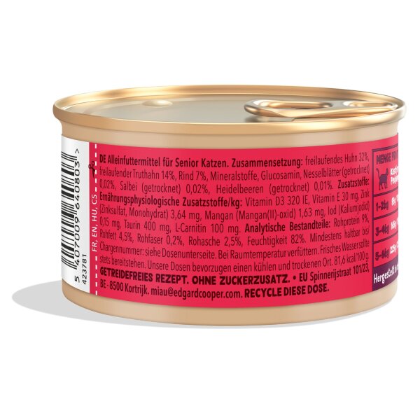 Edgard & Cooper Senior Nassfutter Huhn und Truthahn 85g