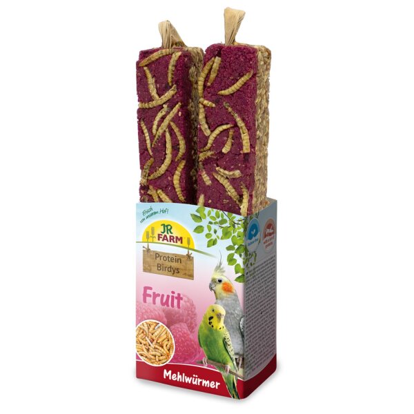 JR Farm Birds Protein-Birdys Fruit Mehlwürmer