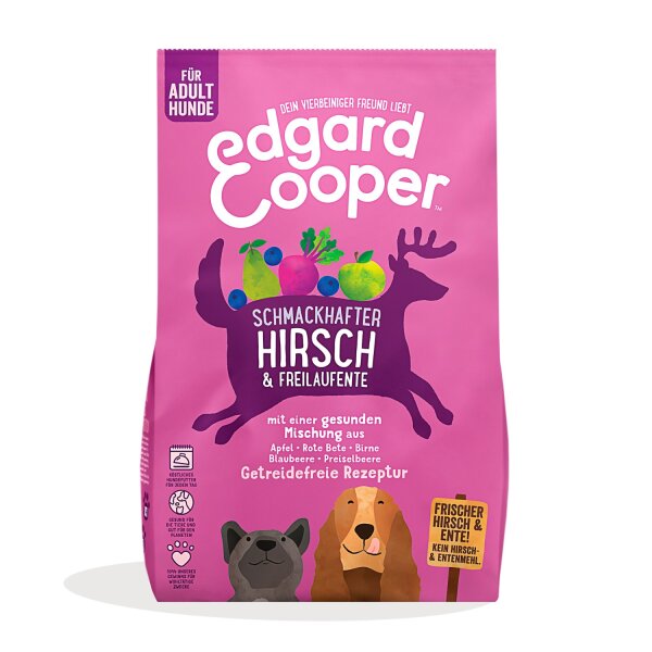 Edgard & Cooper Frischer Hirsch & Freilaufente mit Apfel 12 kg