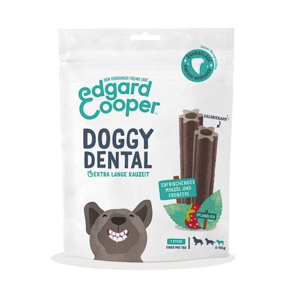 Edgard & Cooper Doggy Dental Sticks Erdbeere & Minze small 105 g