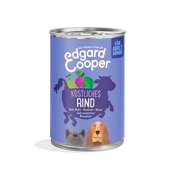 Edgard & Cooper Nassfutter Rind mit Rote Beete 400 g