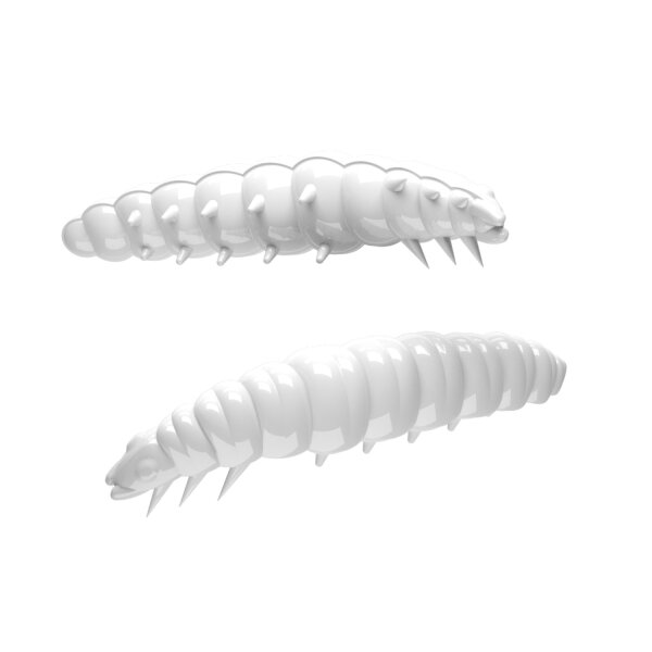 Libra Lures Larva 30mm 15 Stk. Cheese White
