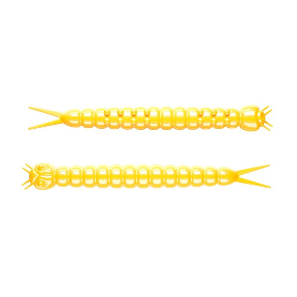 Libra Lures Slight Worm 38mm 15 Stk. Cheese Yellow