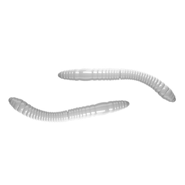 Libra Lures Fatty DWorm Tournament 55mm Cheese White