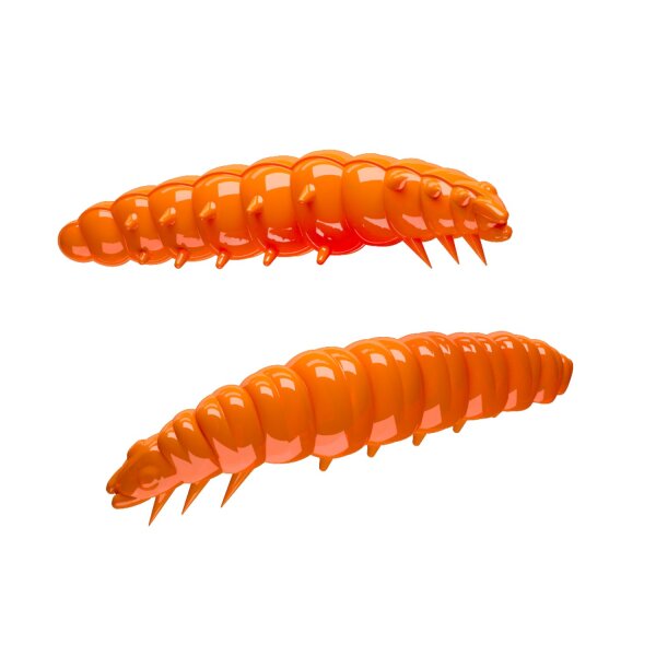 Libra Lures Larva 30mm 15 Stk. Knoblauch Hot Orange *Limited Edition*