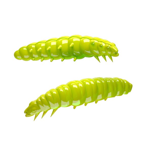 Libra Lures Larva 30mm 15 Stk. Knoblauch Apple Green