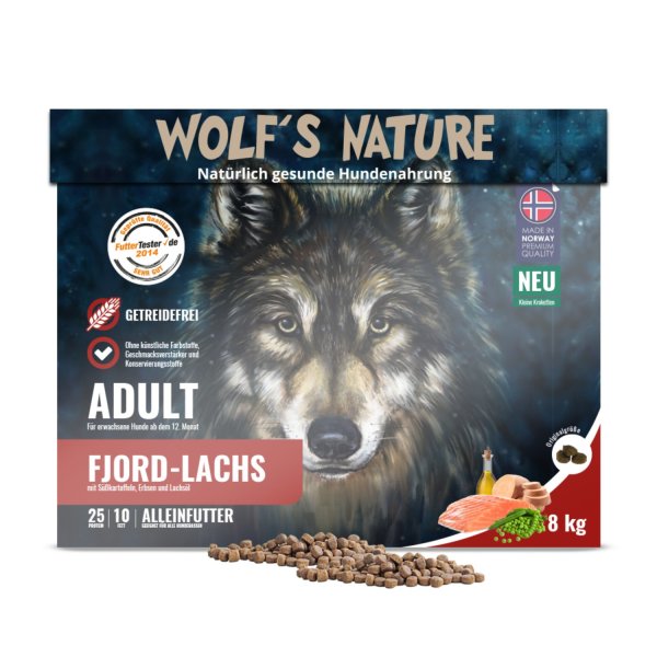 Wolfs Nature Fjord-Lachs kleine Krokette