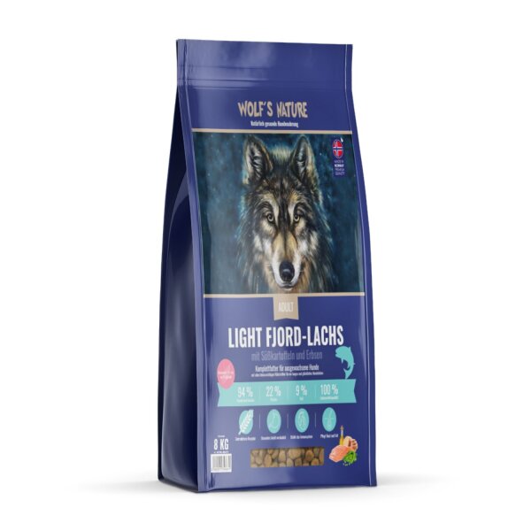 Wolfs Nature Light/Senior Fjord-Lachs 8 kg