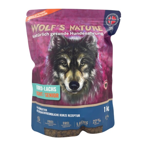 Wolfs Nature Light/Senior Fjord-Lachs 1 kg