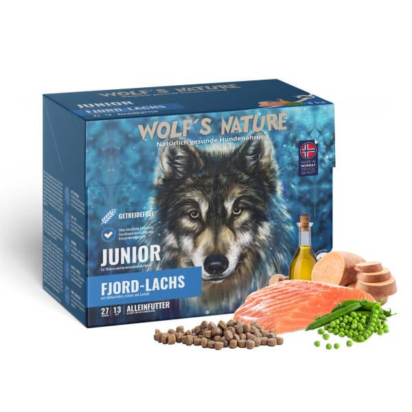 Wolfs Nature Junior Fjord-Lachs 8 kg *MHD 16.07.26*