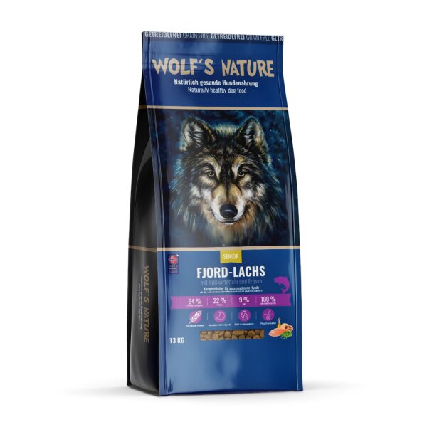 Wolfs Nature Light/Senior Fjord-Lachs 13 kg