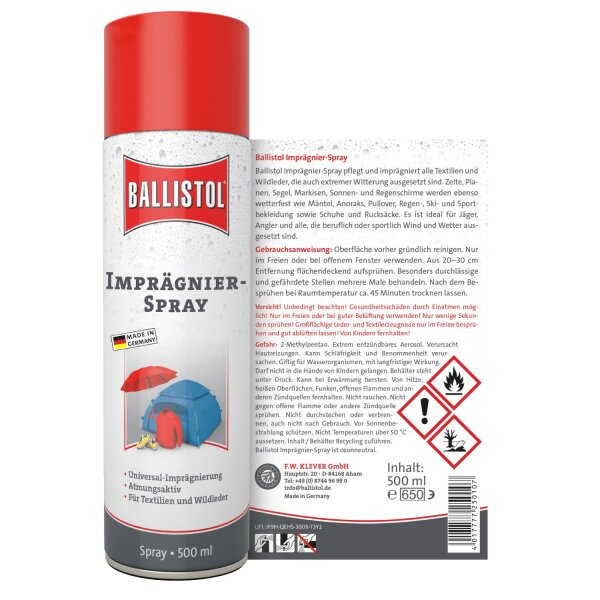 BALLISTOL Imprägnier-Spray, 500 ml