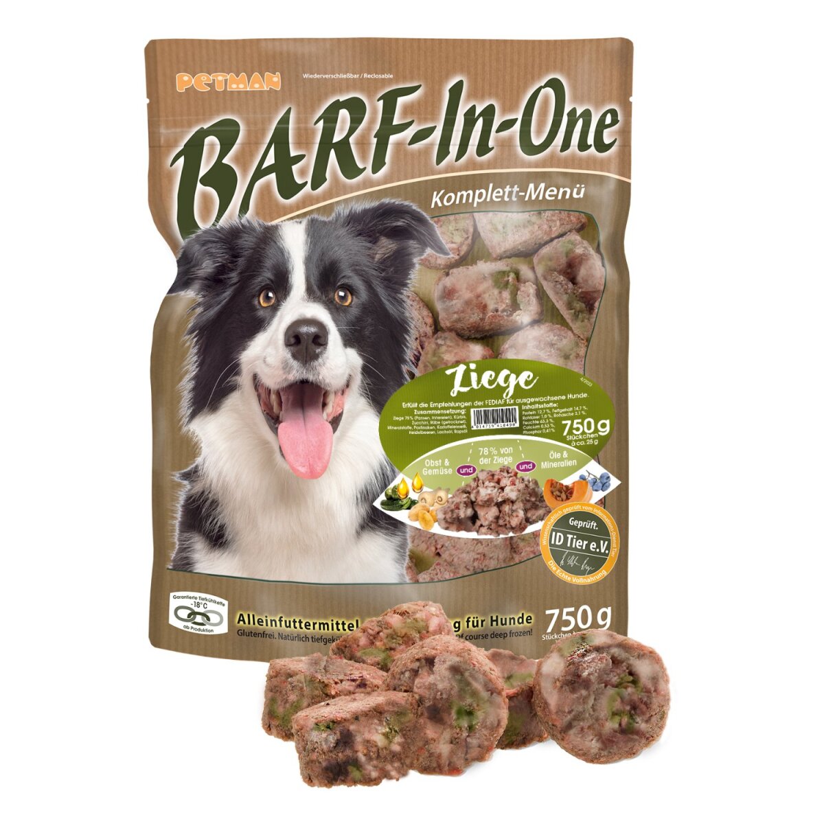 Petman BARF-In-One Ziege 750 g | Valenta Zoo & Garten
