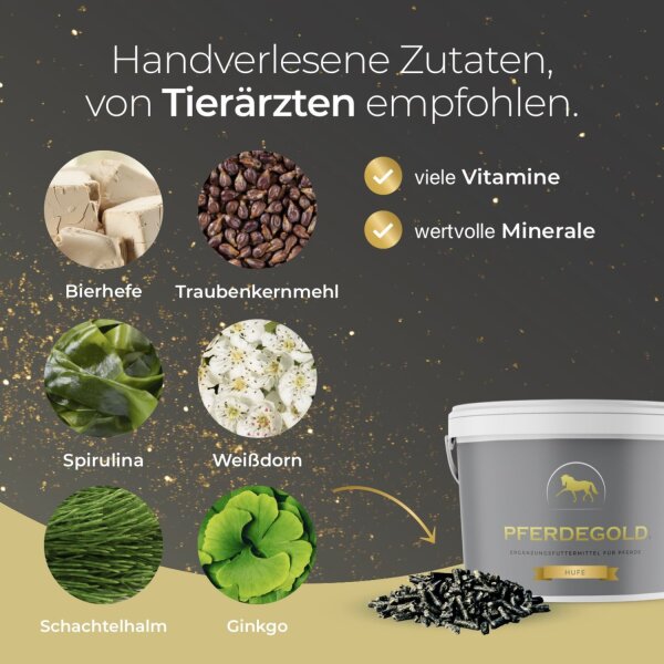 Pferdegold Hufe - Diät-Ergänzungsfuttermittel für Pferde