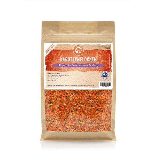 Hippoforte Karottenflocken 1 kg