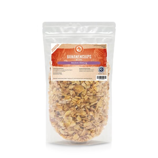 Hippoforte Bananenchips mit Honig 500 g