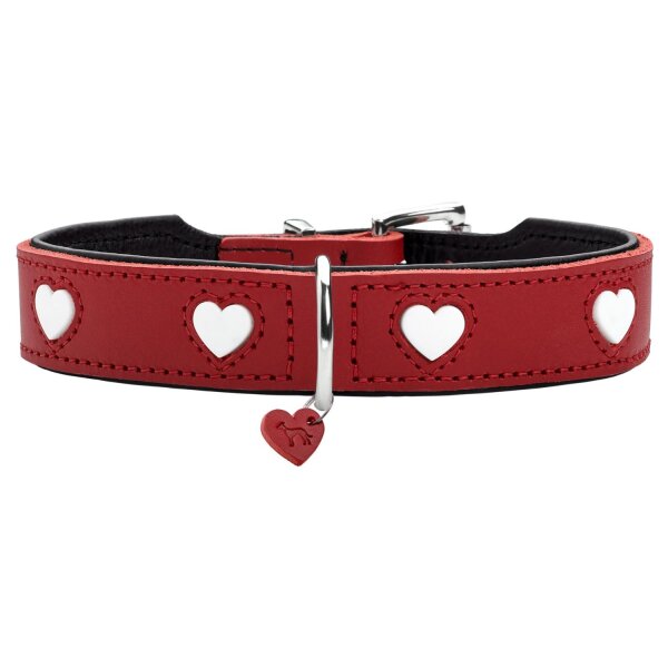 Hunter Halsband Love rot/schwarz 37/XS-S