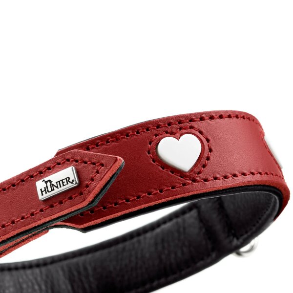 Hunter Halsband Love rot/schwarz 37/XS-S