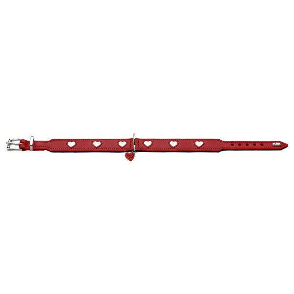 Hunter Halsband Love rot/schwarz 65/L