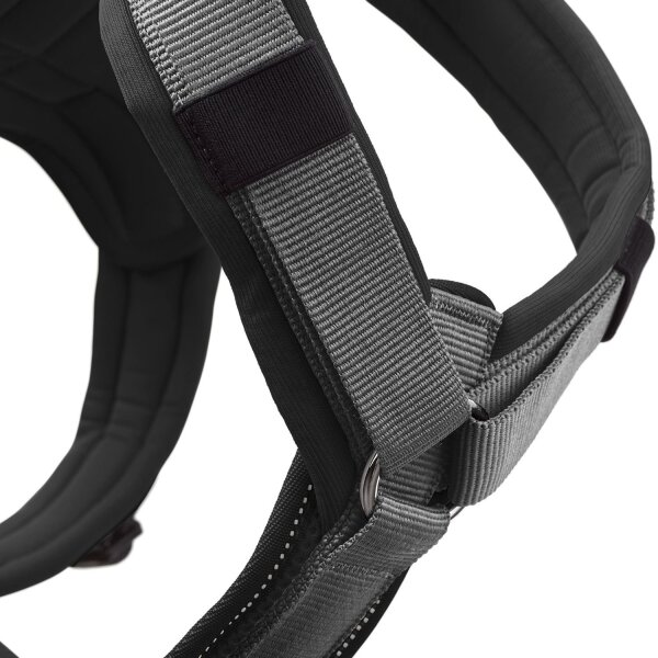 Hunter Geschirr Maldon Up schwarz/grau L