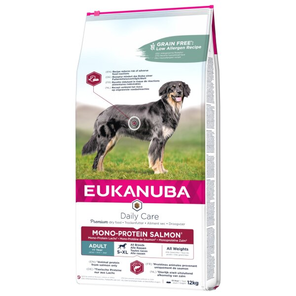 Eukanuba Daily Care Adult Mono-Protein Lachs 12 kg