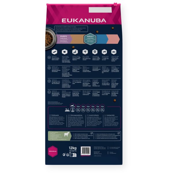 Eukanuba Grain Free Adult L/XL Lamm 12 kg