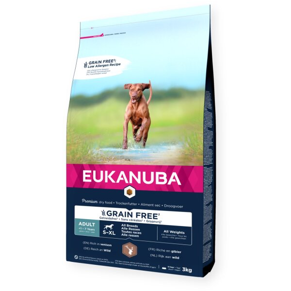 Eukanuba Grain Free Adult Wild 3 kg