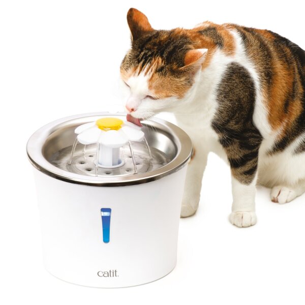 catit Blumentrinkbrunnen mit Edelstahleinsatz