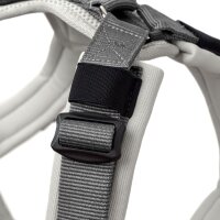 Hunter Geschirr Maldon Up hellgrau/grau XS-S