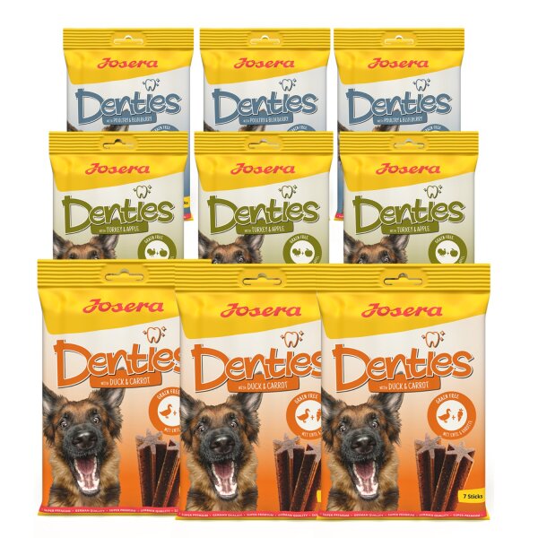 Josera Denties Probierpaket 3 x 3 Sorten