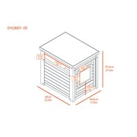 New Age Pet® Litter Loo® Antik-weiß