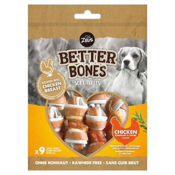Zeus Better Bones Soft Treats Small Bones Hühnchen, Rosmarin & Thymian