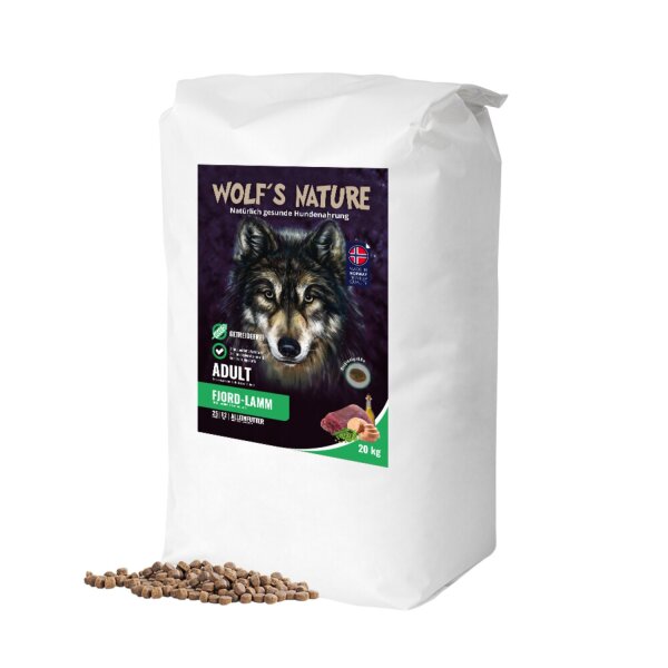 Wolfs Nature Fjord-Lamm 20 kg
