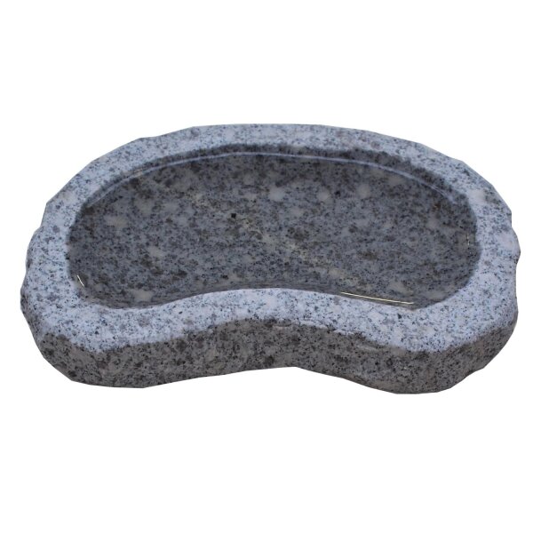 AC Pots Vogeltränke gebogen, Granit