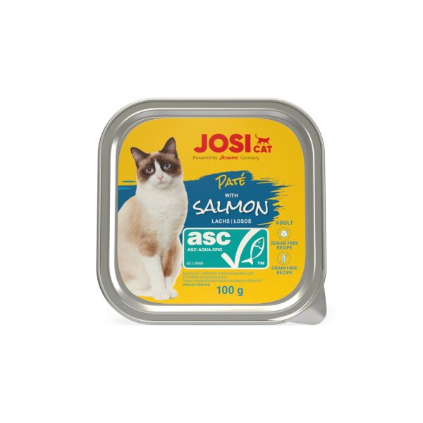 JosiCat Paté mit ASC-Lachs 32 x 100 g