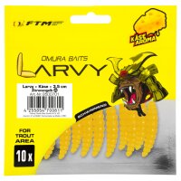 FTM Omura Baits Larvy Käse 3,5 cm Zitronengelb