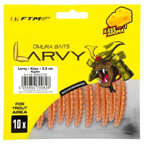 FTM Omura Baits Larvy Käse 3,5 cm Kupfer