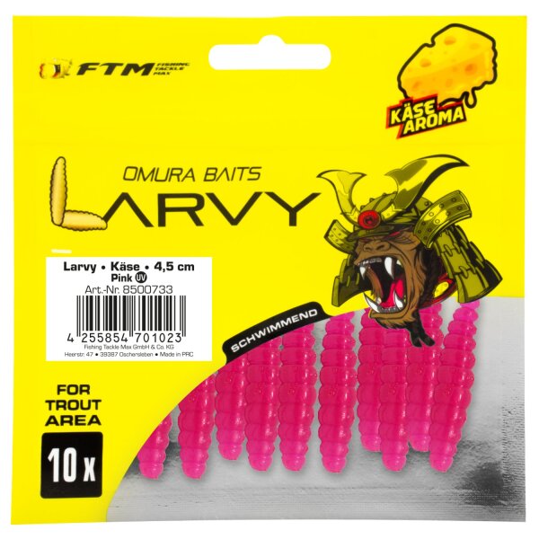 FTM Omura Baits Larvy Käse 4,5 cm Pink