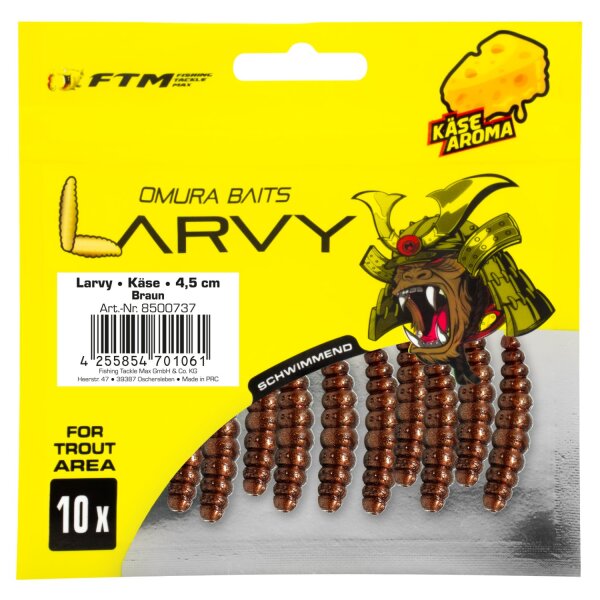 FTM Omura Baits Larvy Käse 4,5 cm Braun