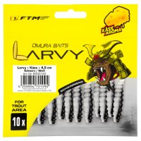 FTM Omura Baits Larvy Käse 4,5 cm Schwarz/Weiß