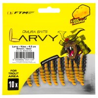 FTM Omura Baits Larvy Käse 4,5 cm Schwarz/Ocker